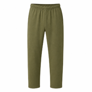 Classic Straight-Leg Sweatpants – Olive Green