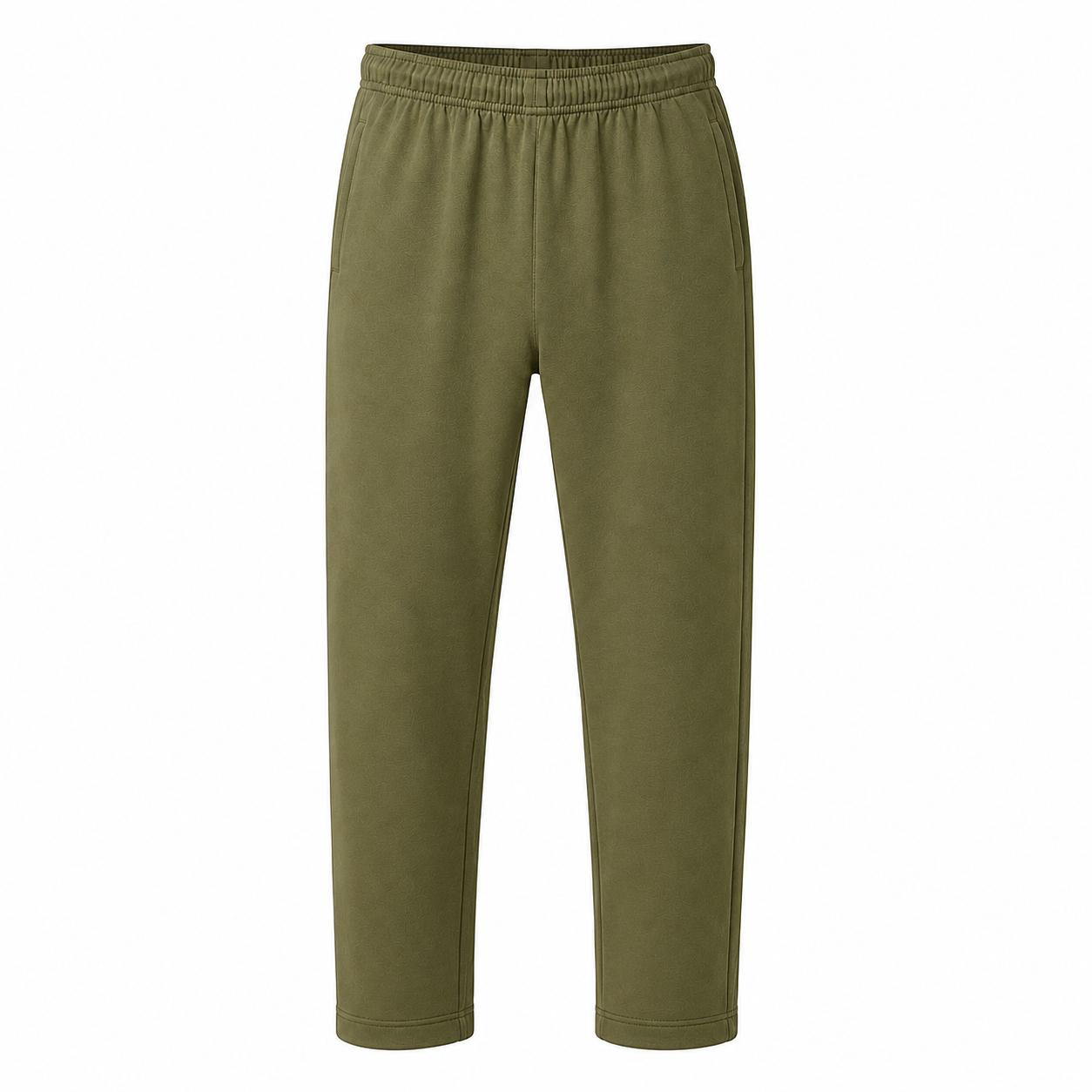 Classic Straight-Leg Sweatpants – Olive Green
