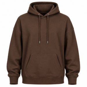 Classic Oversized Pullover Hoodie – Brown