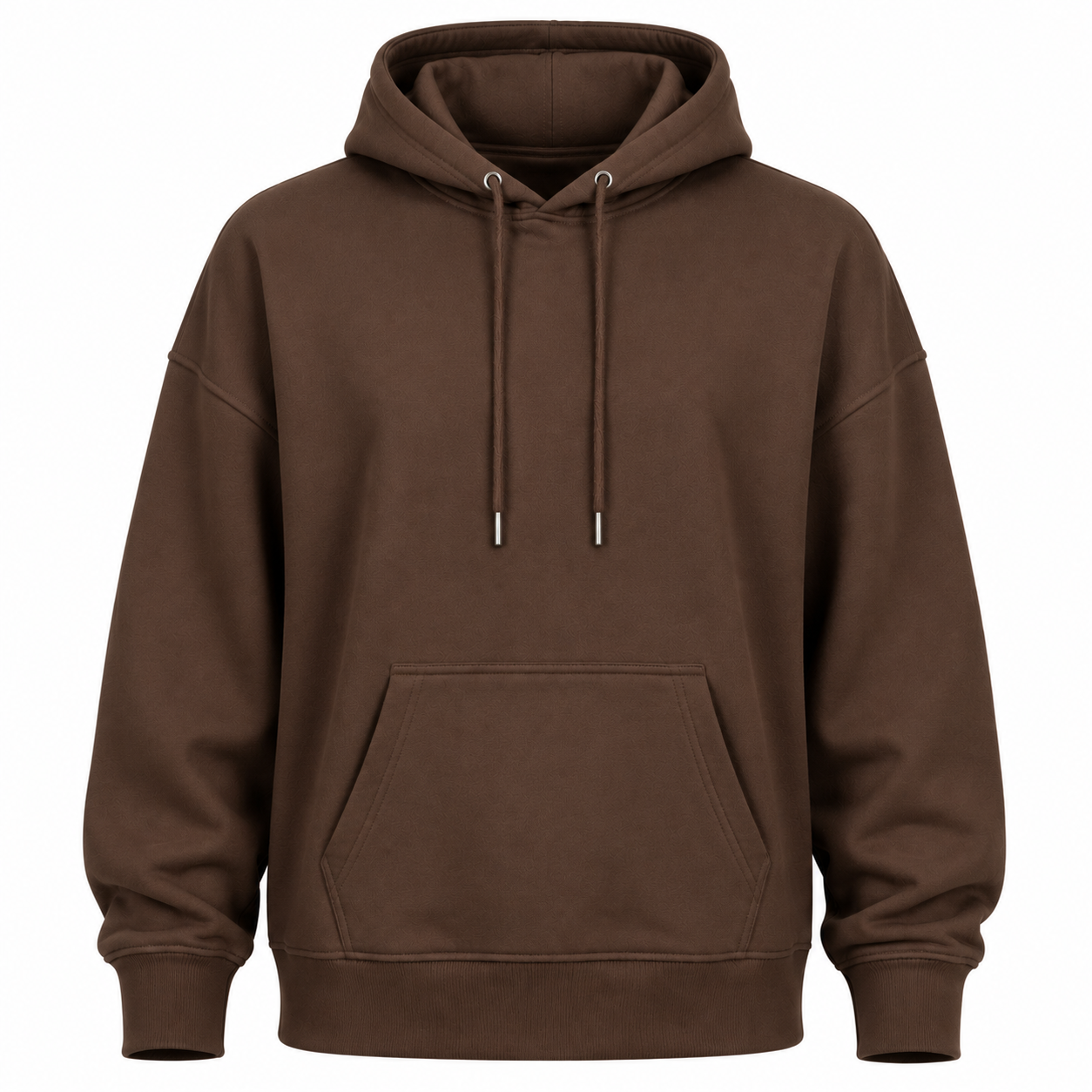 Classic Oversized Pullover Hoodie – Brown