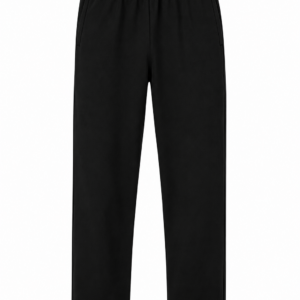 Classic Straight-Leg Sweatpants – Black