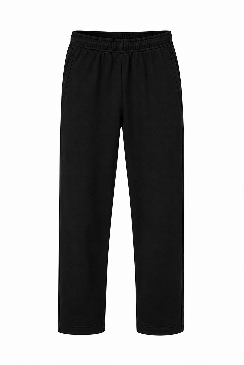 Classic Straight-Leg Sweatpants – Black