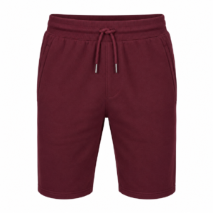 Classic Drawstring Sweat Shorts – Burgundy