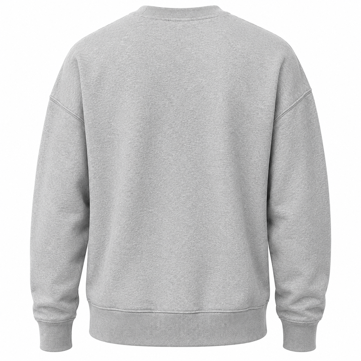 Classic Oversized Crewneck Sweatshirt – Light Grey - Image 2