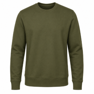 Classic Crewneck Sweatshirt – Olive Green