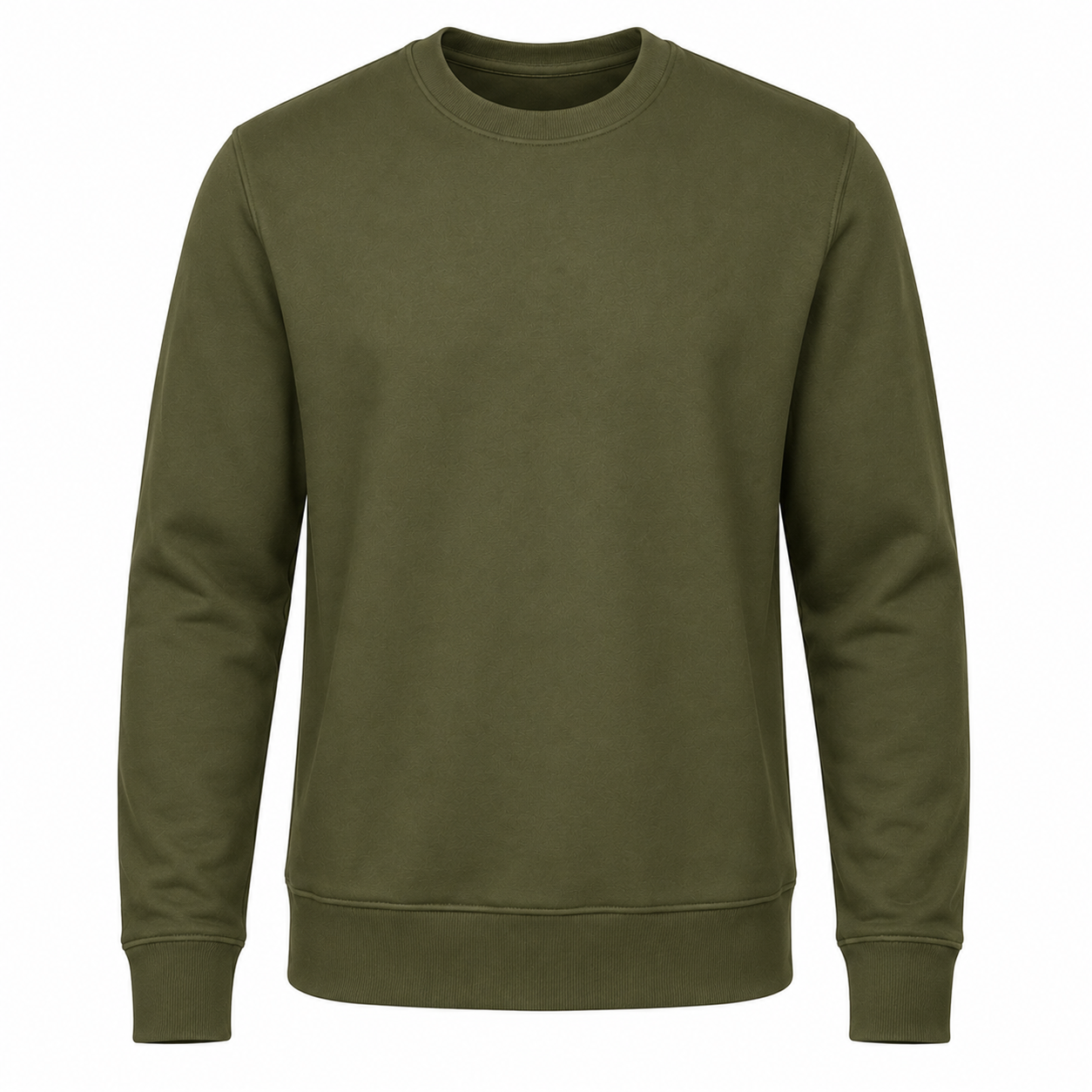 Classic Crewneck Sweatshirt – Olive Green