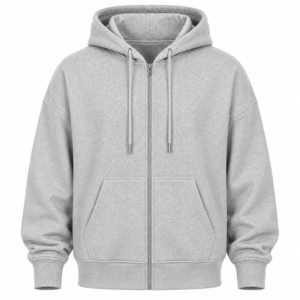 Silver Mist Textured Pullover Hoodie
