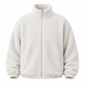 Premium Sherpa Fleece Jacket – Off White