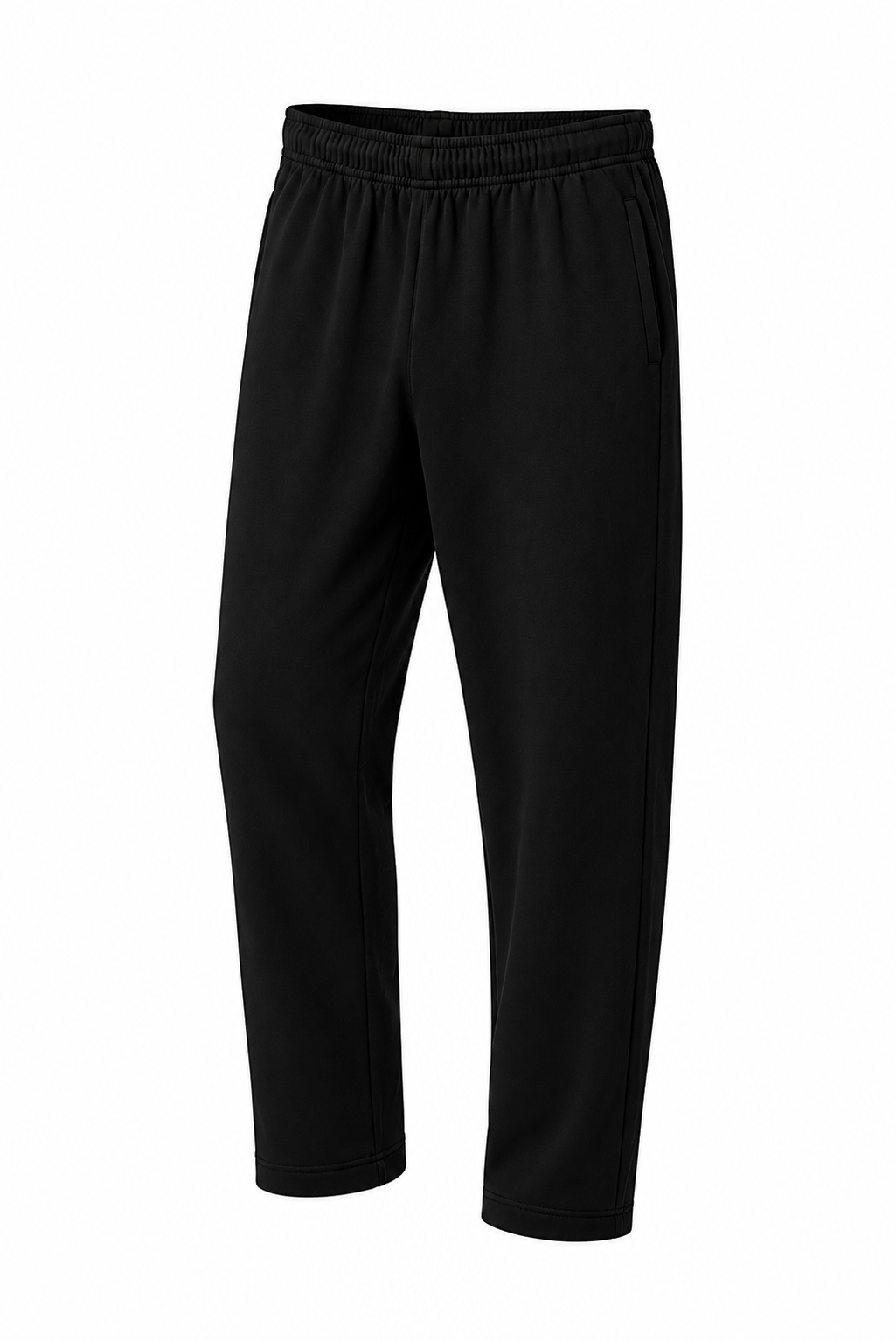 Classic Straight-Leg Sweatpants – Black - Image 3