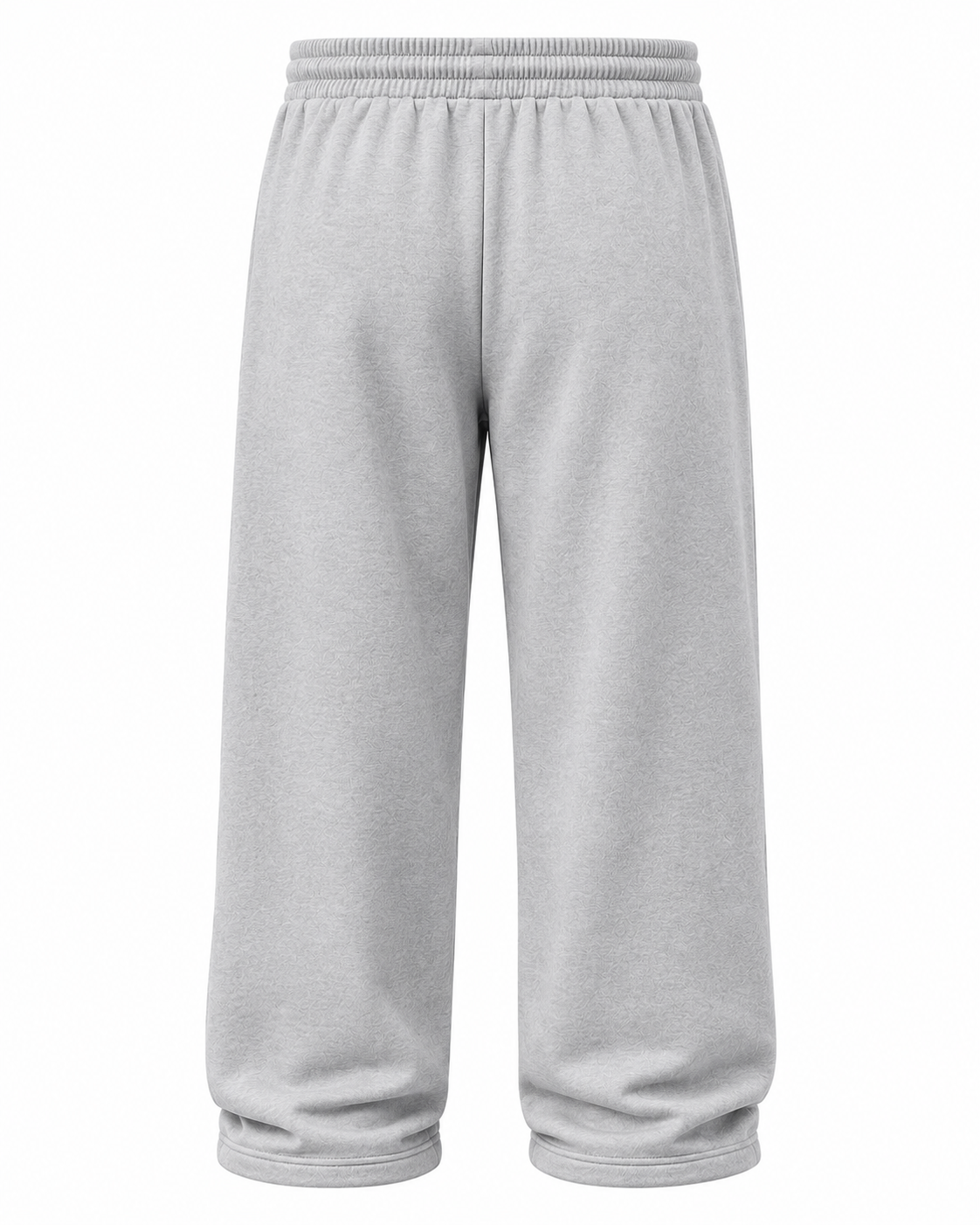 Relaxed Wide-Leg Sweatpants – Light Grey - Image 3