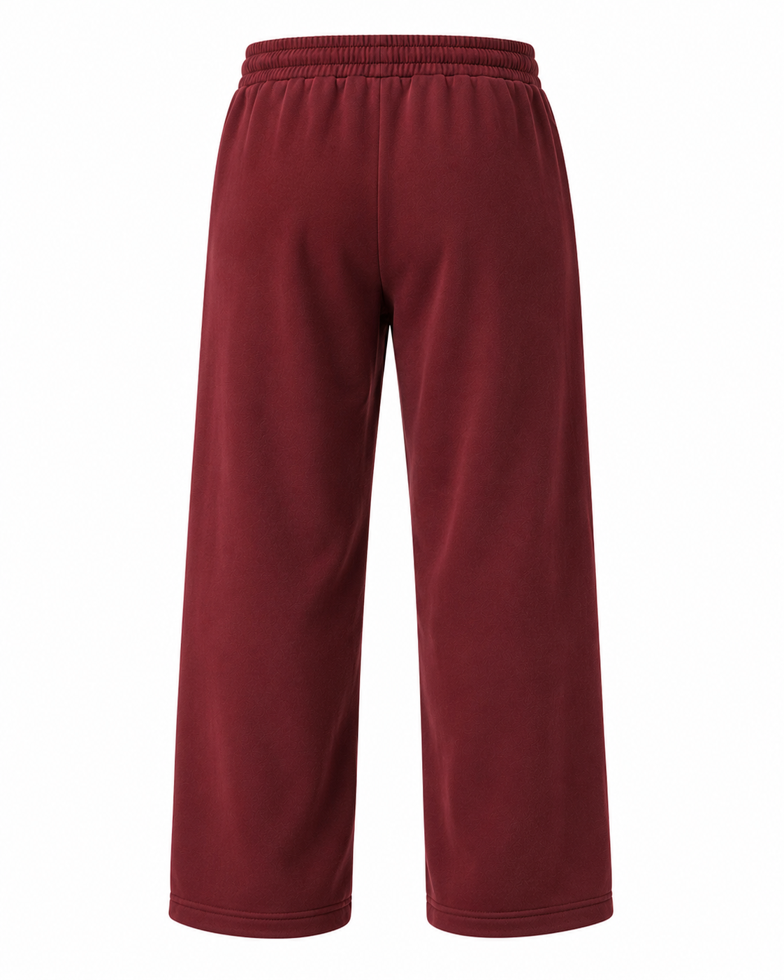 Classic Straight-Leg Sweatpants – Burgundy - Image 3