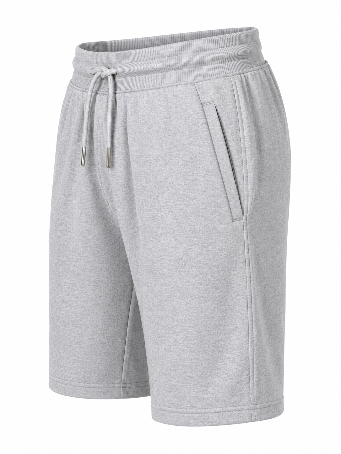 Heather Grey Essential Lounge Shorts - Image 2