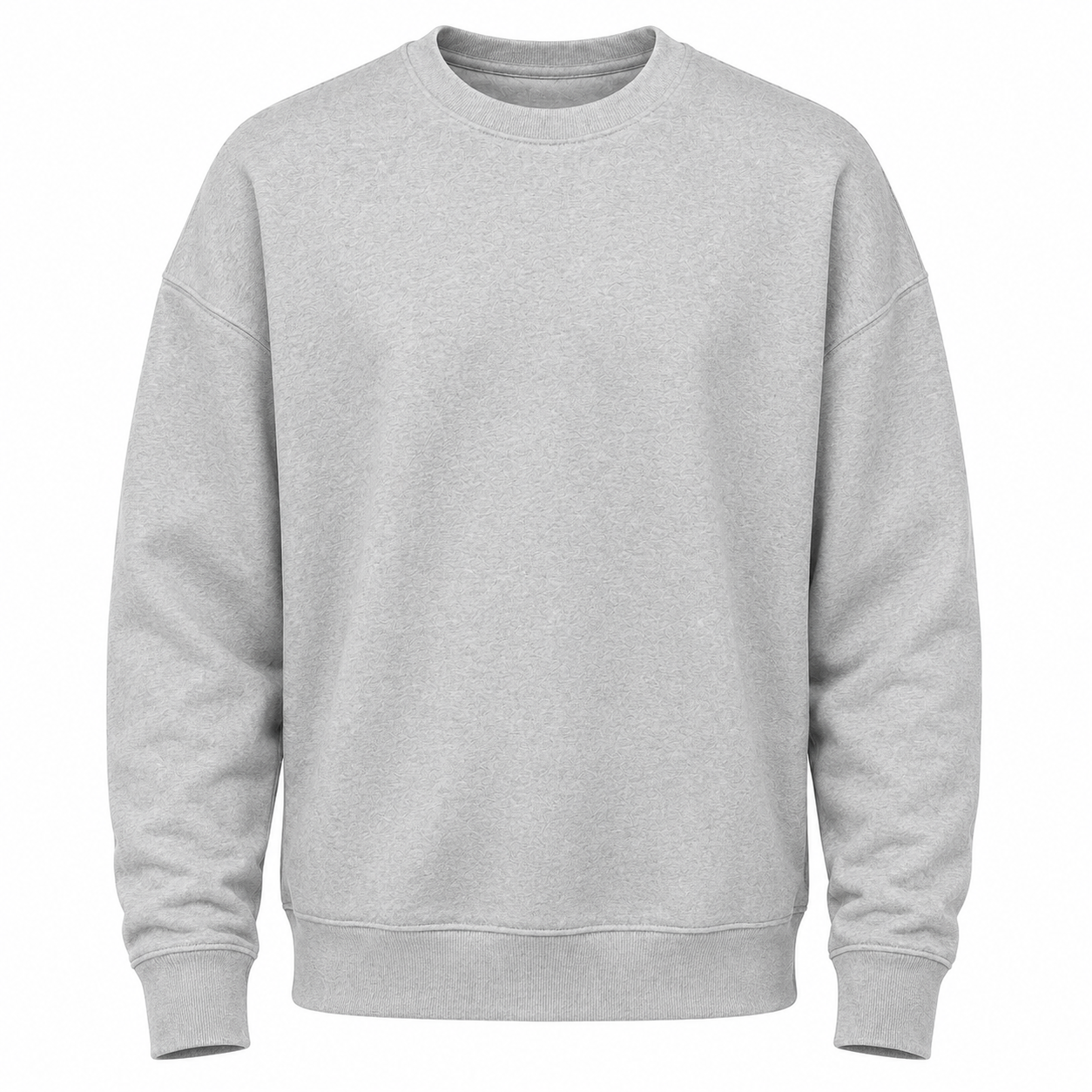 Classic Oversized Crewneck Sweatshirt – Light Grey