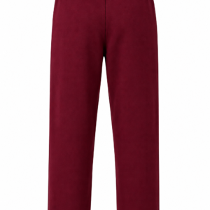 Classic Straight-Leg Sweatpants – Burgundy