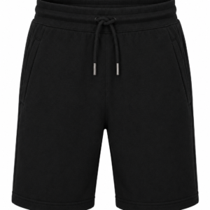 Classic Drawstring Sweat Shorts – Black