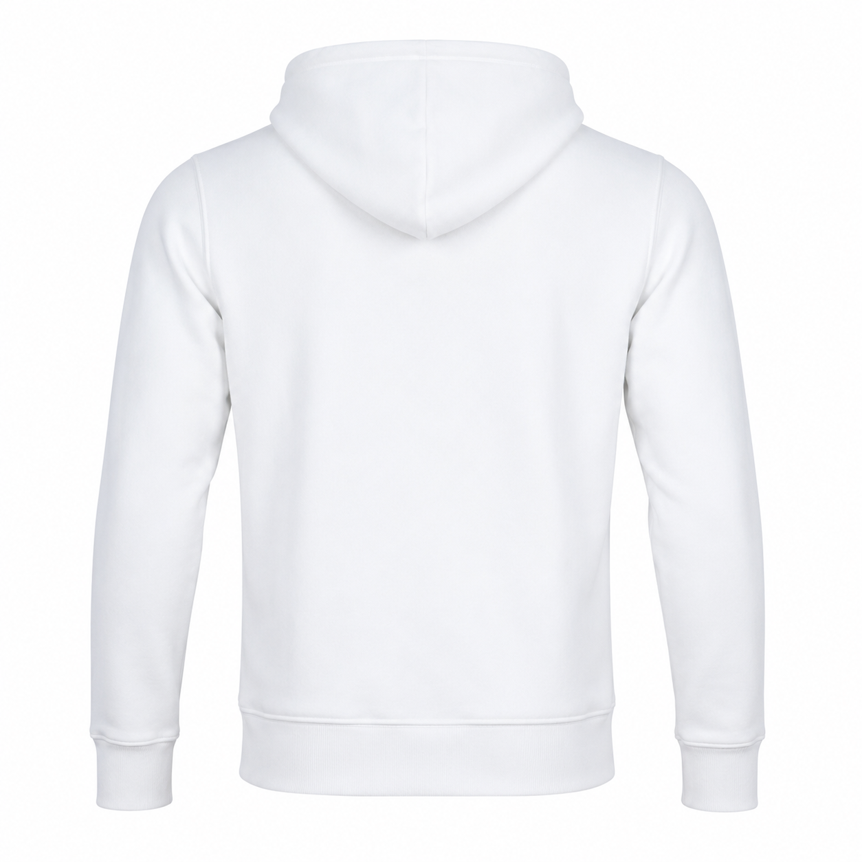 Classic Full-Zip Hoodie – White - Image 2
