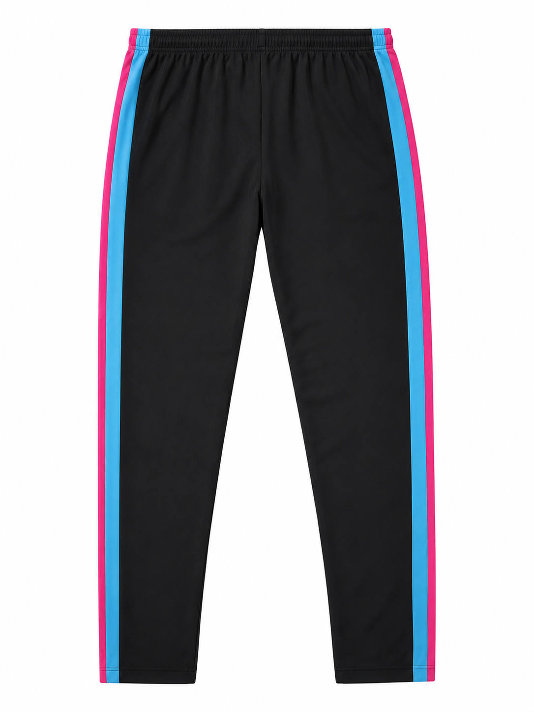 Neon Track Stripe Sweatpants – Black - Image 2