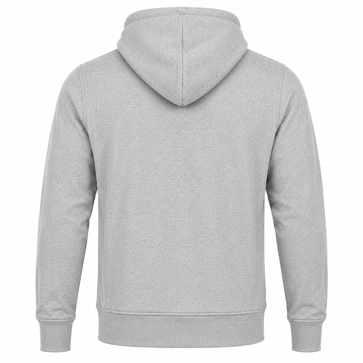 Silver Mist Textured Pullover Hoodie - Image 3
