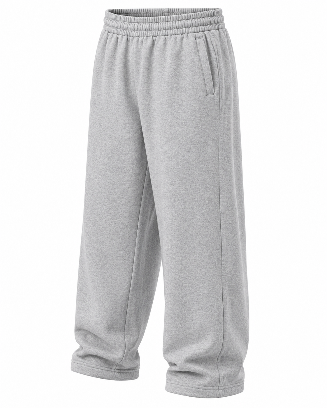 Relaxed Wide-Leg Sweatpants – Light Grey - Image 2