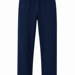 Classic Straight-Leg Sweatpants – Navy Blue