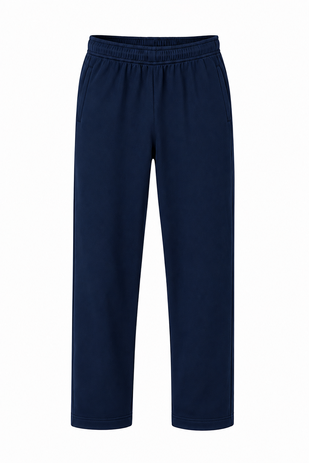 Classic Straight-Leg Sweatpants – Navy Blue