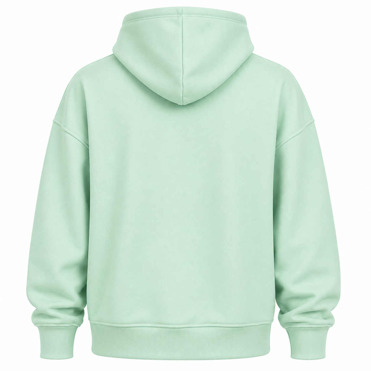 Oversized Pullover Hoodie – Mint Green - Image 3