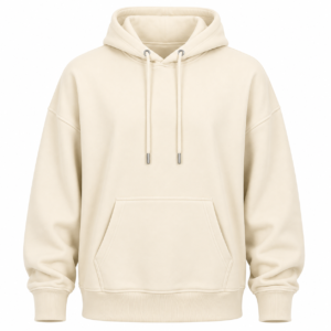 Oversized Pullover Hoodie – Cream
