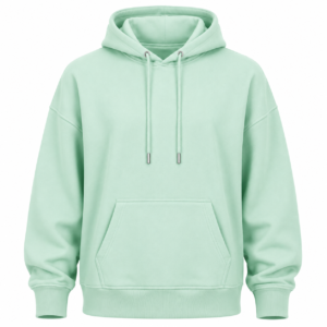 Oversized Pullover Hoodie – Mint Green