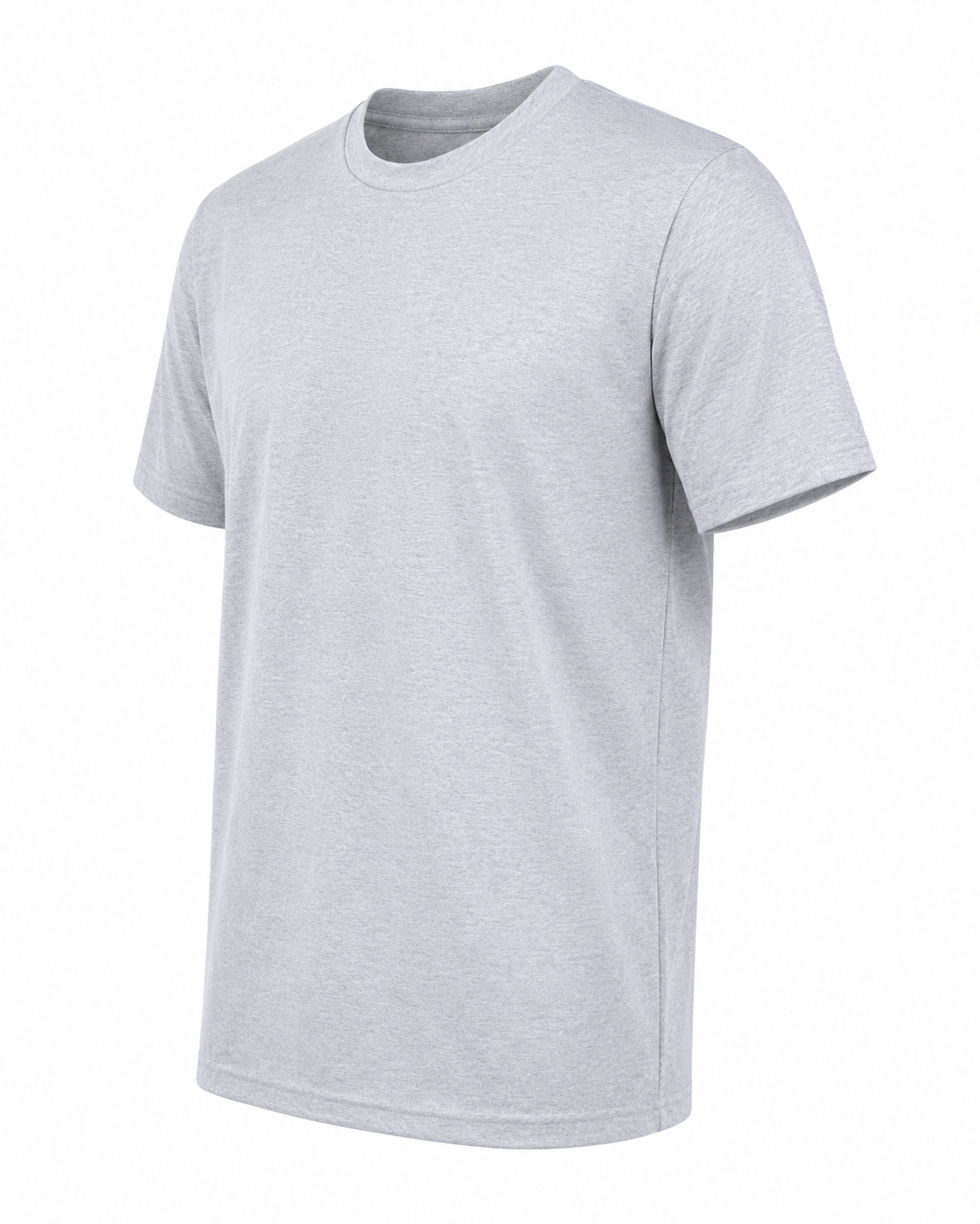 Classic Crewneck T-Shirt – Light Grey - Image 2